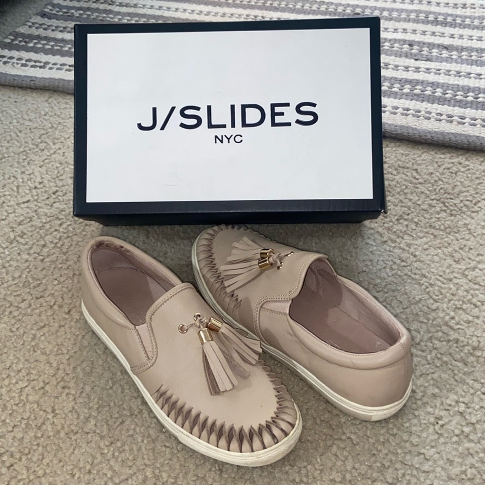 Nude J Slides. Size 8 1/2.